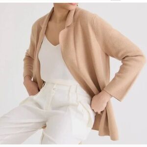 J Crew Sz M Eloise open Cardigan Sweater Blazer